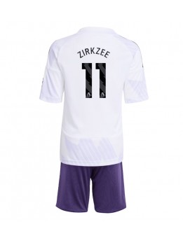 Detské Futbalové oblečenie Manchester United Joshua Zirkzee #11 2025-26 Krátky Rukáv - Preč (+ trenírky)